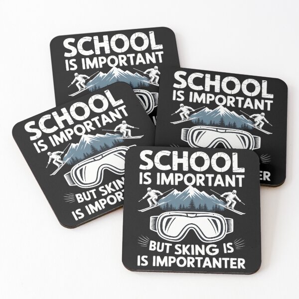 Item preview, Funny Skiing Ski Skiing Lovers School Is Important But Skiing Is Importanter designed and sold by Morphologiona.
