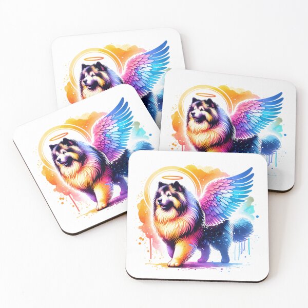 Item preview, Watercolor Eurasier Angel designed and sold by TheAnimalZ00.
