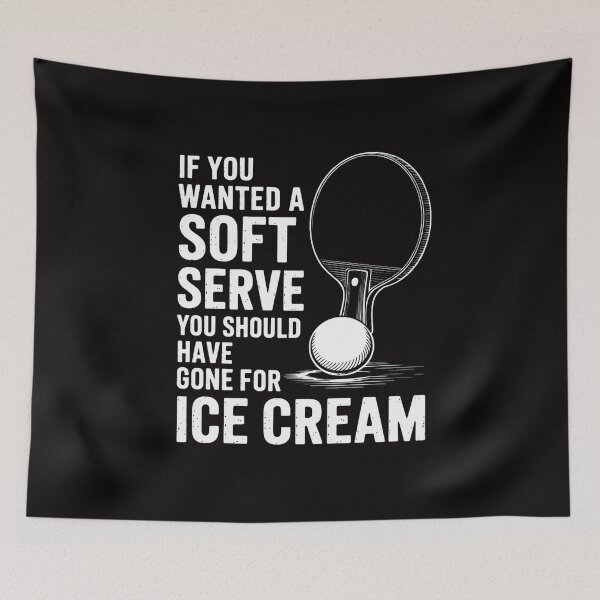 Item preview, If You Wanted A Soft Serve Ping Pong designed and sold by AnimeManga2D.