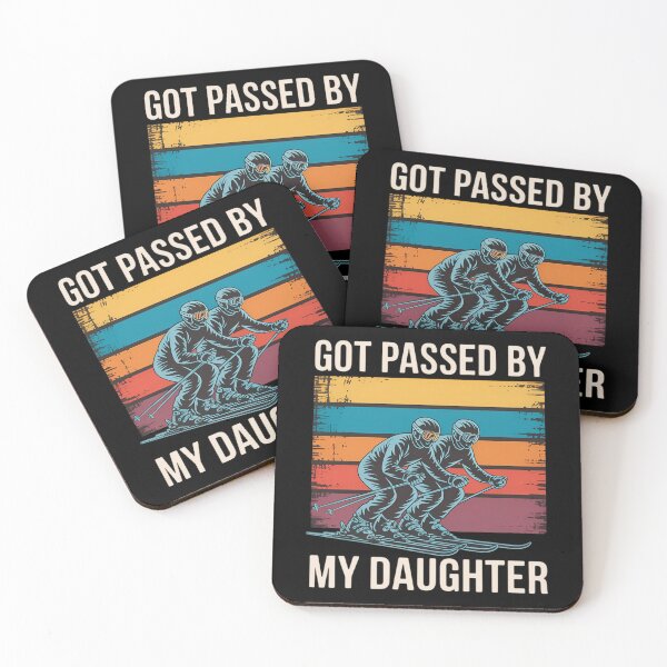 Item preview, Got Passed By My Daughter Skiing Dad Skiers, Family Ski Race designed and sold by Morphologiona.