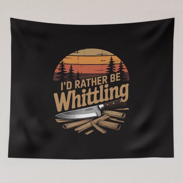 Item preview, I'd Rather Be Whittling Woodcarving designed and sold by AnimeManga2D.