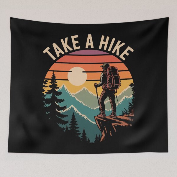Item preview, Take a Hike Hiker -Sunset Hiking designed and sold by Morphologiona.