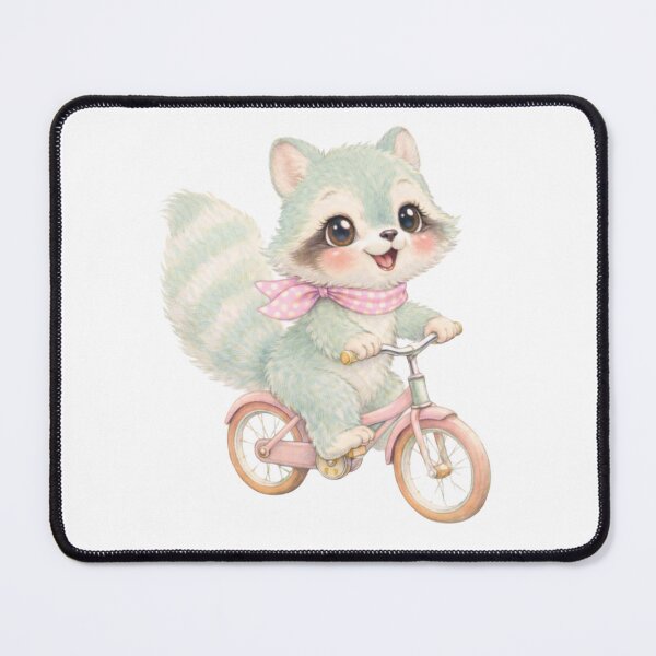 Item preview, Whimsical Pastel Fox on Bicycle – Kawaii Storybook Animal Art designed and sold by SirensSageStone.