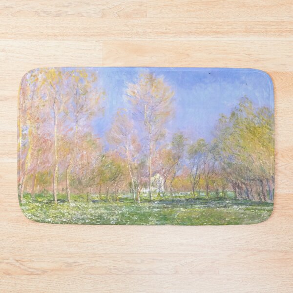 Item preview, Monet - Spring in Giverny 1890 Impressionist oil canvas painting designed and sold by Big Bang Canvas.
