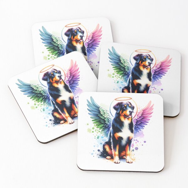 Item preview, Watercolor Beauceron Angel designed and sold by TheAnimalZ00.