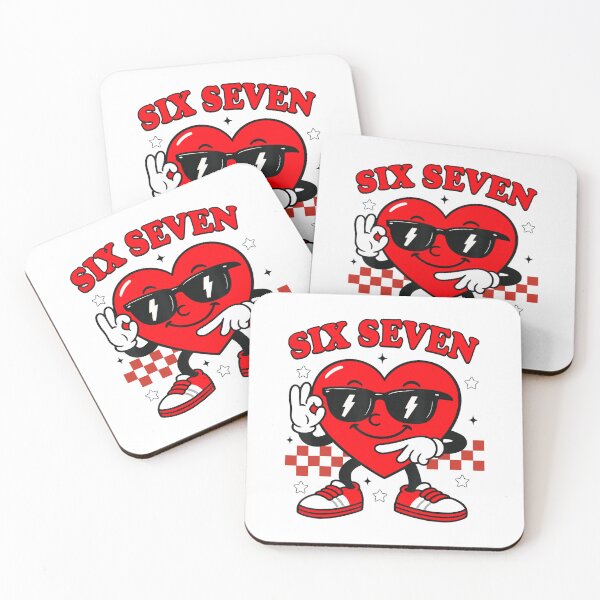 Aperçu de l'œuvre Groovy Heart Six Seven 6 7 Saint-Valentin créée et vendue par AnitaBice.