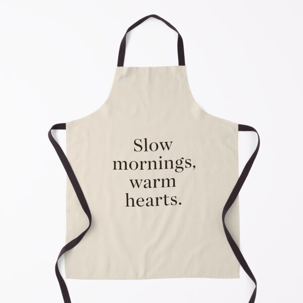 Item preview, Slow Mornings Warm Hearts – Cozy Winter Minimal Quote designed and sold by Irene Catchmind.
