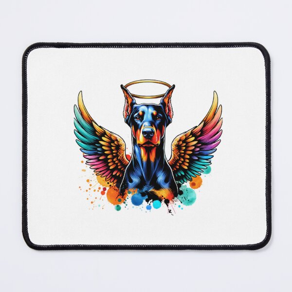 Item preview, Watercolor Doberman Pinscher Angel designed and sold by TheAnimalZ00.