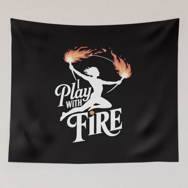 Item preview, I Play With Fire - Poi Fire Spinning designed and sold by tlallimicrichi.