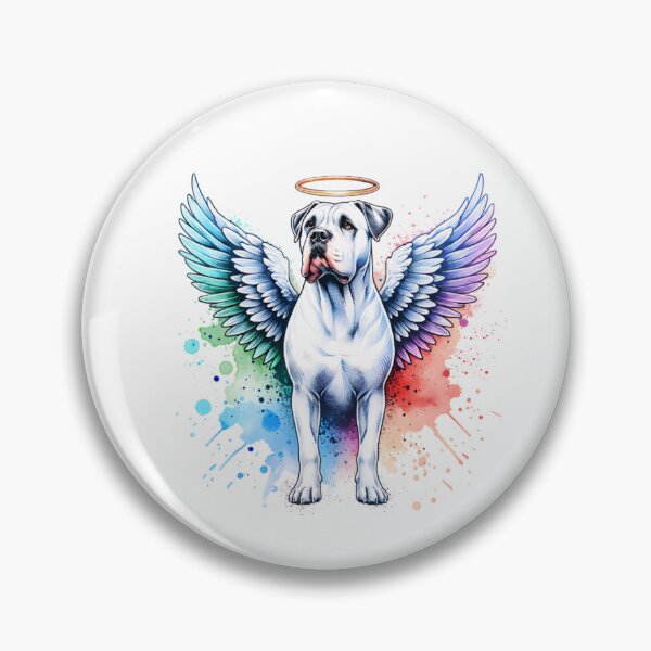 Item preview, Watercolor Dogo Argentino Angel designed and sold by TheAnimalZ00.