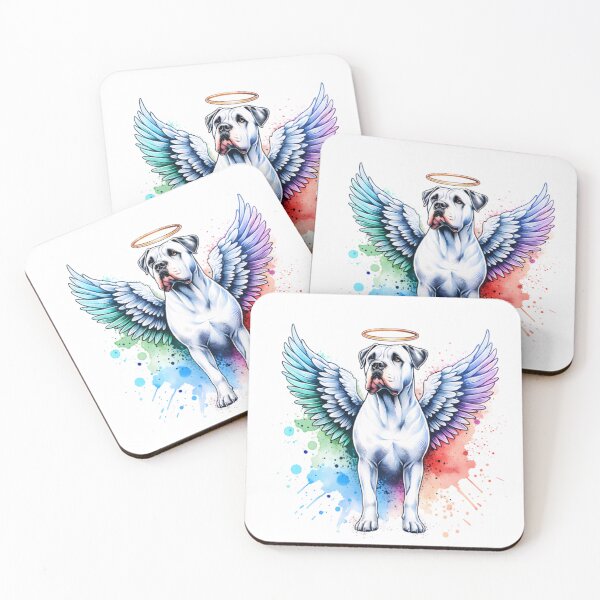 Item preview, Watercolor Dogo Argentino Angel designed and sold by TheAnimalZ00.