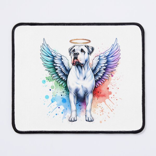 Item preview, Watercolor Dogo Argentino Angel designed and sold by TheAnimalZ00.