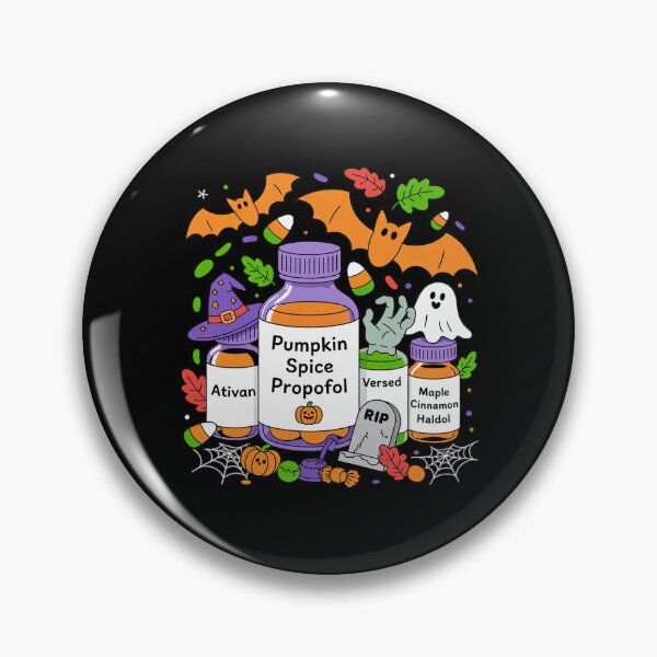 Item preview, Pumpkin Spice Propofol Ativan Versed Haldol Halloween Nurse  designed and sold by MarkLeedsArt.