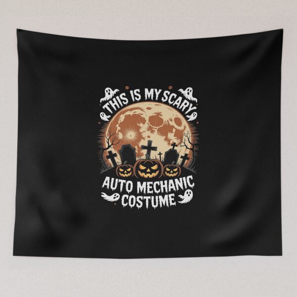 Item preview, Pumpkin This is My Scary Auto Mechanic Halloween Costume  designed and sold by DigitaldeligArt.