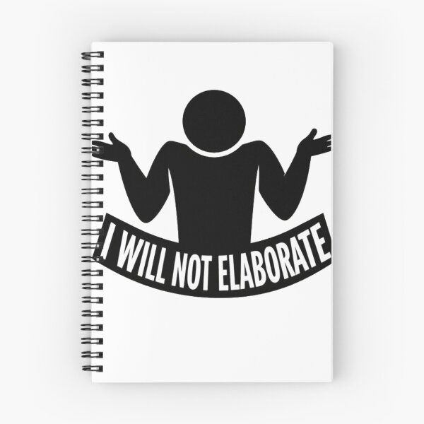 Item preview, I Will Not Elaborate – Minimal Sarcastic Shrug Design designed and sold by NitkiStudio.