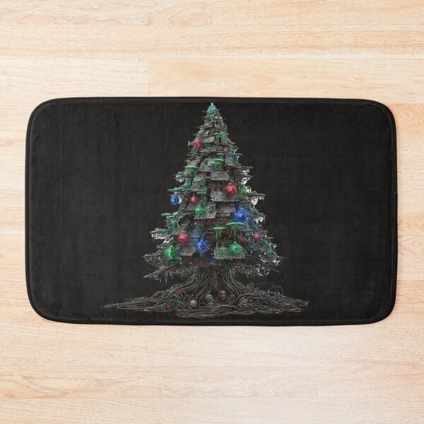 Item preview, Cyber-Zombie Circuit Tree Dystopian Yuletide Rave designed and sold by Thaivi Design.