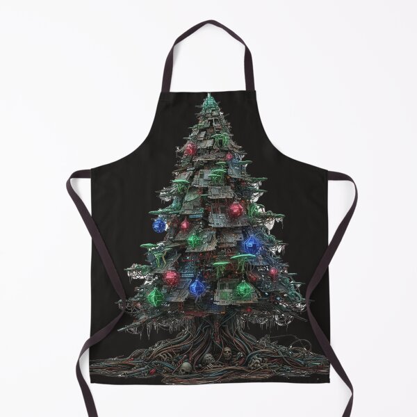 Item preview, Cyber-Zombie Circuit Tree Dystopian Yuletide Rave designed and sold by Thaivi Design.