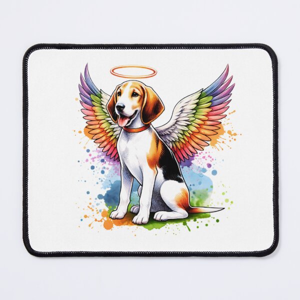 Item preview, Watercolor English Foxhound Angel designed and sold by TheAnimalZ00.