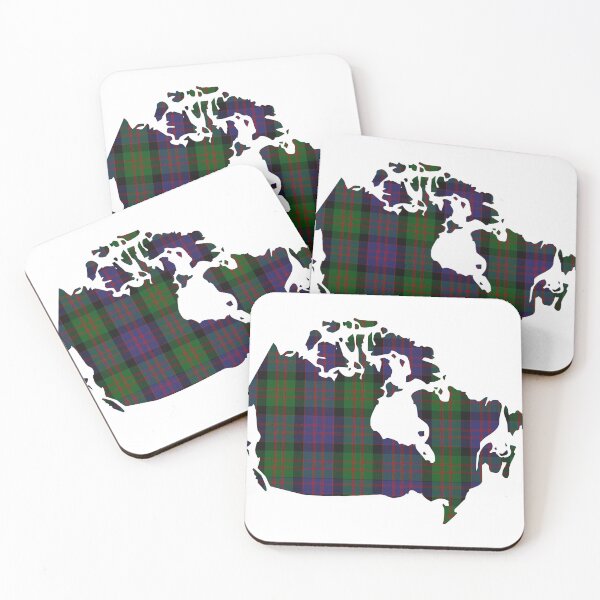 Item preview, MacDonald Clan Tartan on Map of Canada designed and sold by clantartans.