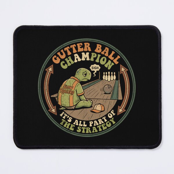 Item preview, Funny Turtle Bowling Gutter Ball Champion Retro Sports Team designed and sold by Mason-Pride.