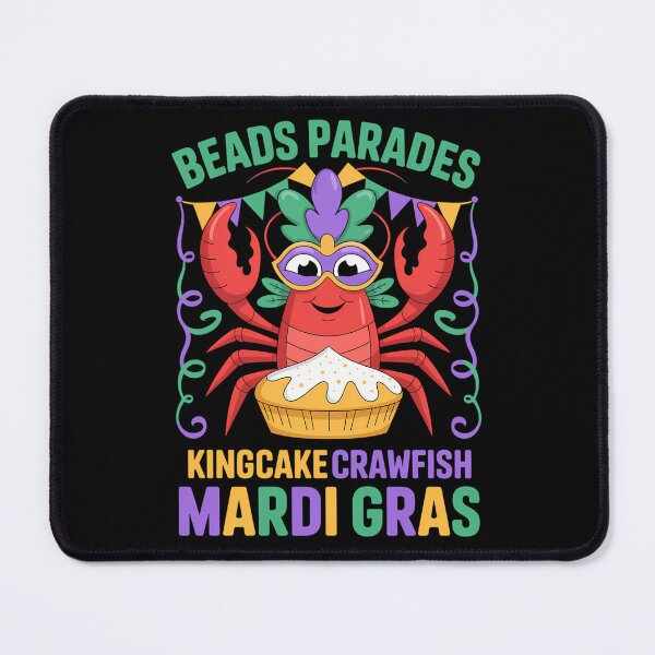 Item preview, Beads Parades Kingcake Crawfish Mardi Gras designed and sold by Morphologiona.