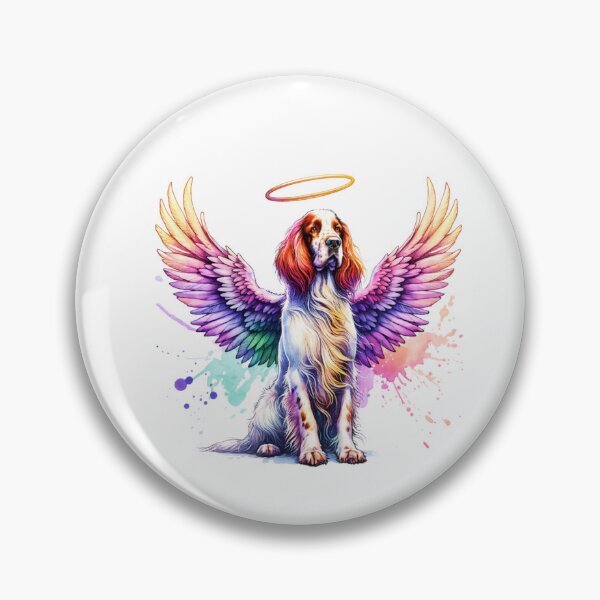 Item preview, Watercolor English Setter Angel designed and sold by TheAnimalZ00.