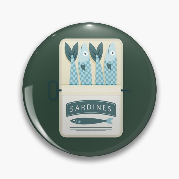 Item preview, cute colorful sardine tin designed and sold by Spitfire July Doodles.