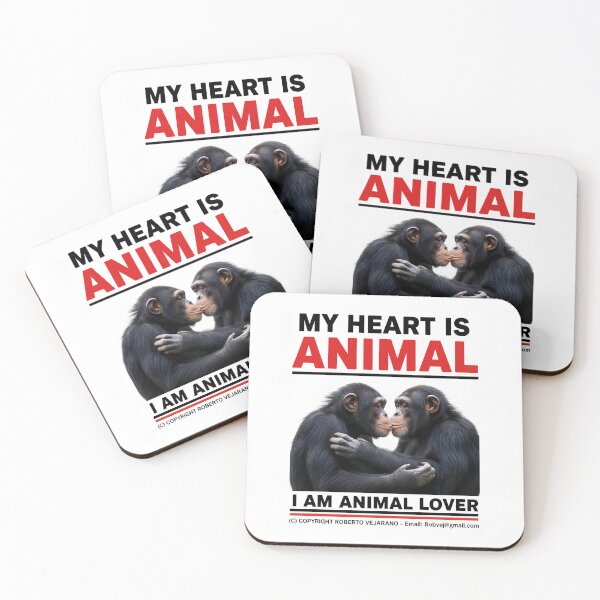 Item preview, KISS CHIMPANCES, ZOOMAGIC PUZZLE. 1.8K designed and sold by ANIMALS IN LOVE - T- SHIRTS - Zoomagic Puzzle.