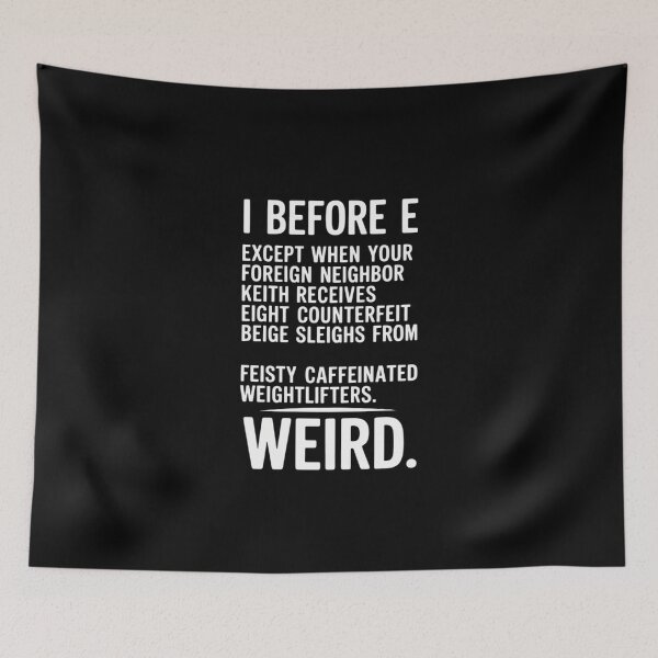 Item preview, I Before E English Grammar Exceptions To The Rule designed and sold by duolastgend.