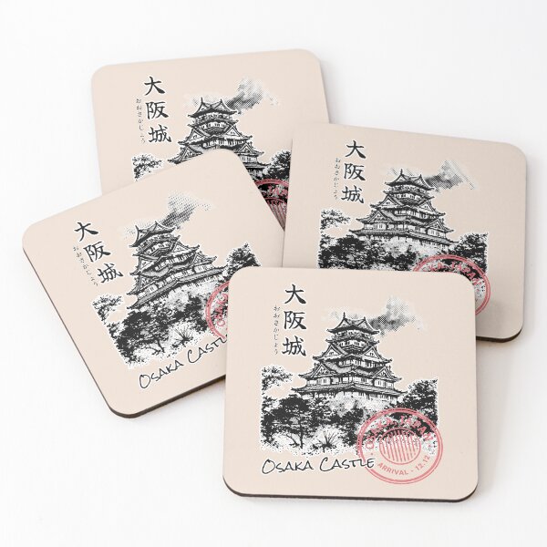 Item preview, Osaka Castle Halftone designed and sold by TaiyoDigital36.