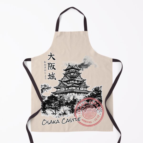 Item preview, Osaka Castle Halftone designed and sold by TaiyoDigital36.