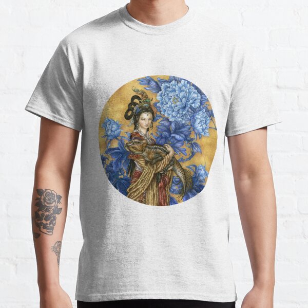 Lady with an Archaeoceratops Classic T-Shirt