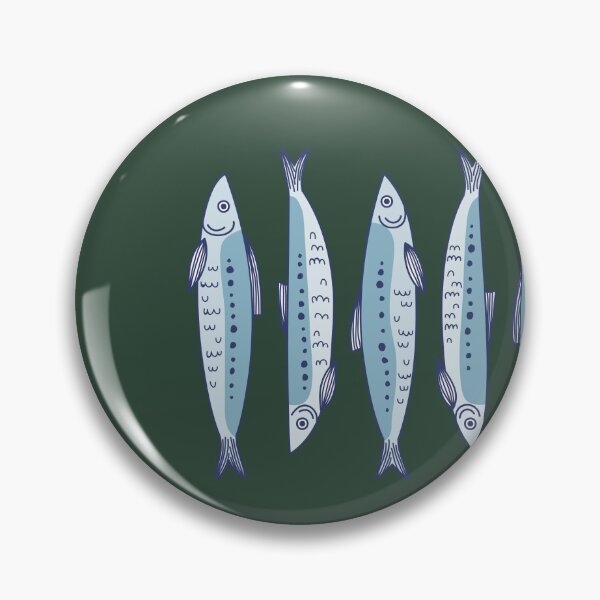 Item preview, cute colorful sardine tin designed and sold by Spitfire July Doodles.