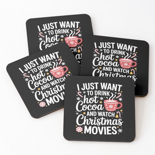 Item preview, Hot Cocoa Drinking Watch Christmas Movies Cute designed and sold by duolastgend.
