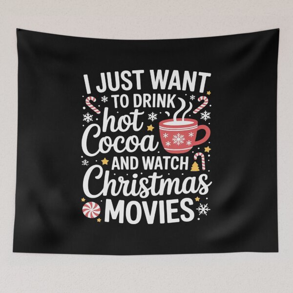 Item preview, Hot Cocoa Drinking Watch Christmas Movies Cute designed and sold by duolastgend.