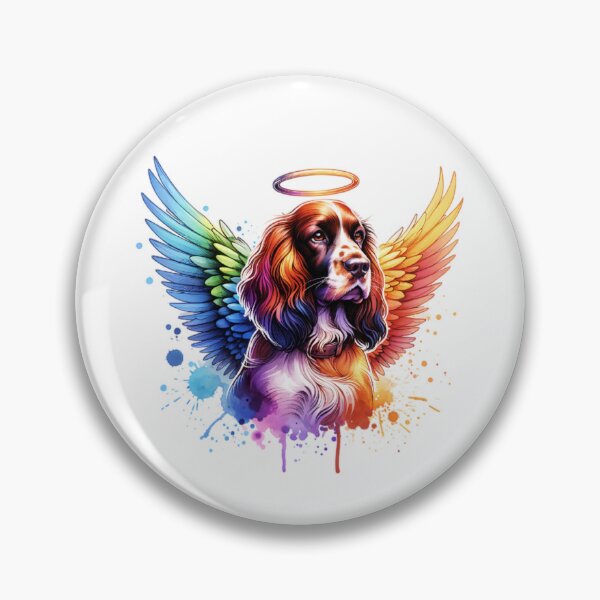 Item preview, Watercolor Field Spaniel Angel designed and sold by TheAnimalZ00.