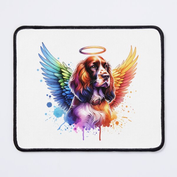 Item preview, Watercolor Field Spaniel Angel designed and sold by TheAnimalZ00.