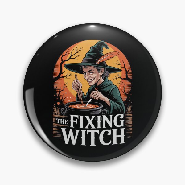 Item preview, The Fixing Witch Halloween Mechanic Scary Serviceman  designed and sold by DigitaldeligArt.