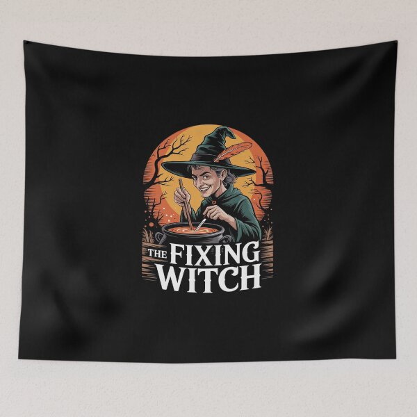 Item preview, The Fixing Witch Halloween Mechanic Scary Serviceman  designed and sold by DigitaldeligArt.