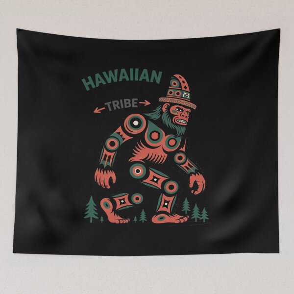 Item preview, Hawaiian Bigfoot Tribe Tribal Sasquatch Gift designed and sold by duolastgend.