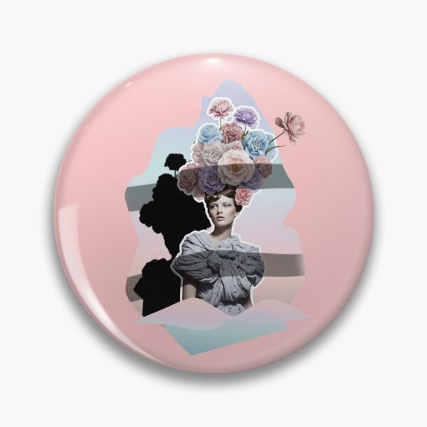 Item preview, Surreal Avant Garde Woman with Floral Headpiece designed and sold by BlurBlurDesign.