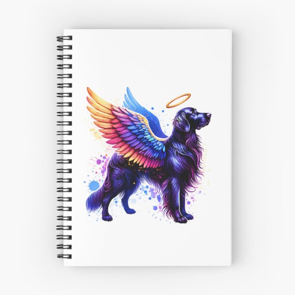 Item preview, Watercolor Flat Coated Retriever Angel designed and sold by TheAnimalZ00.