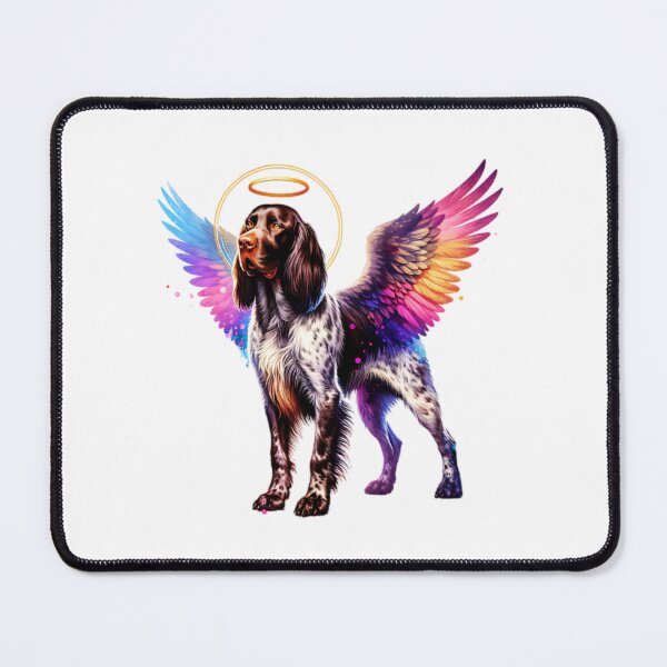 Item preview, Watercolor German Longhaired Pointer Angel designed and sold by TheAnimalZ00.