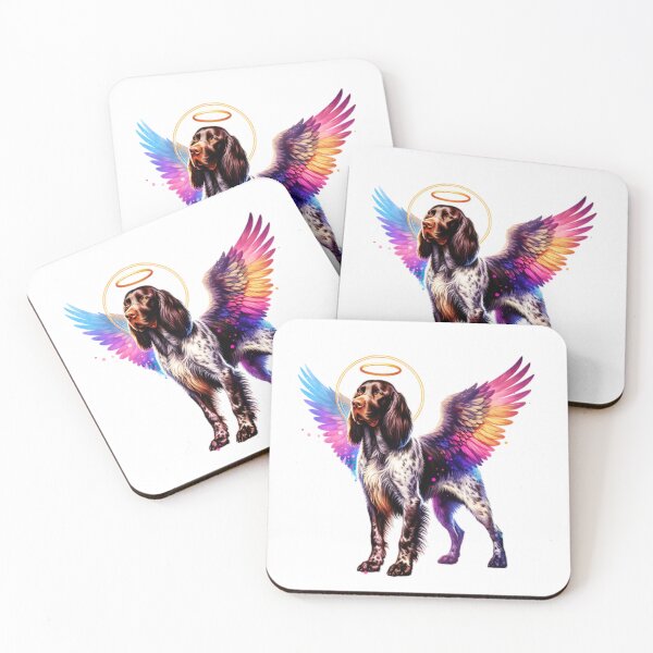 Item preview, Watercolor German Longhaired Pointer Angel designed and sold by TheAnimalZ00.