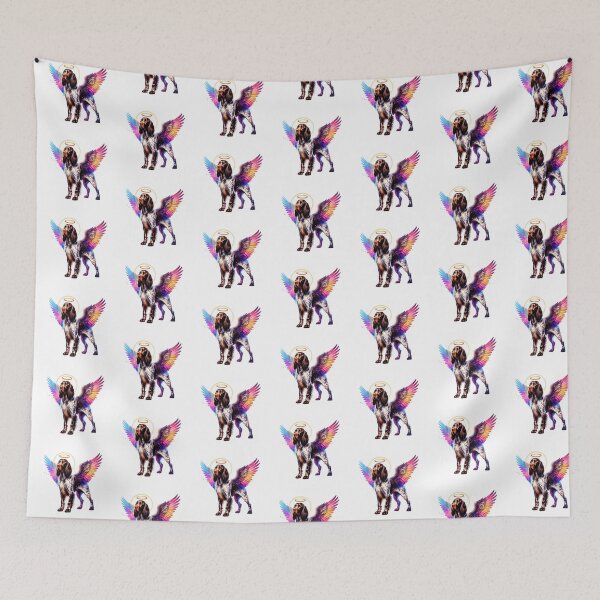 Item preview, Watercolor German Longhaired Pointer Angel designed and sold by TheAnimalZ00.