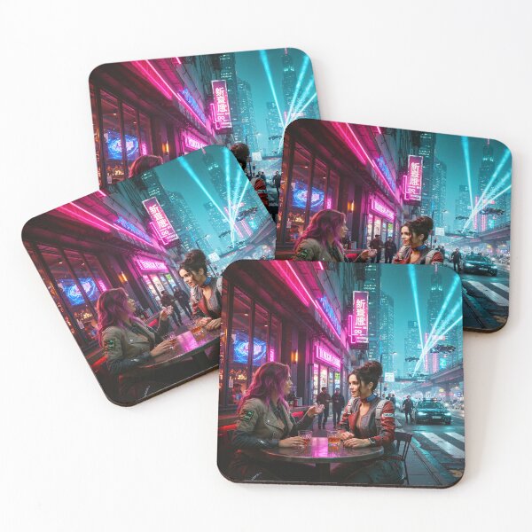 Item preview, Cyberpunk chat on the streets of Night City designed and sold by aykiradesigns.