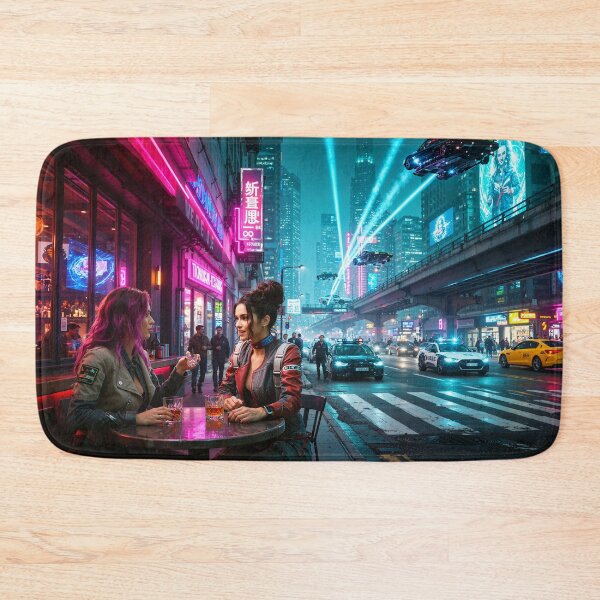 Item preview, Cyberpunk chat on the streets of Night City designed and sold by aykiradesigns.