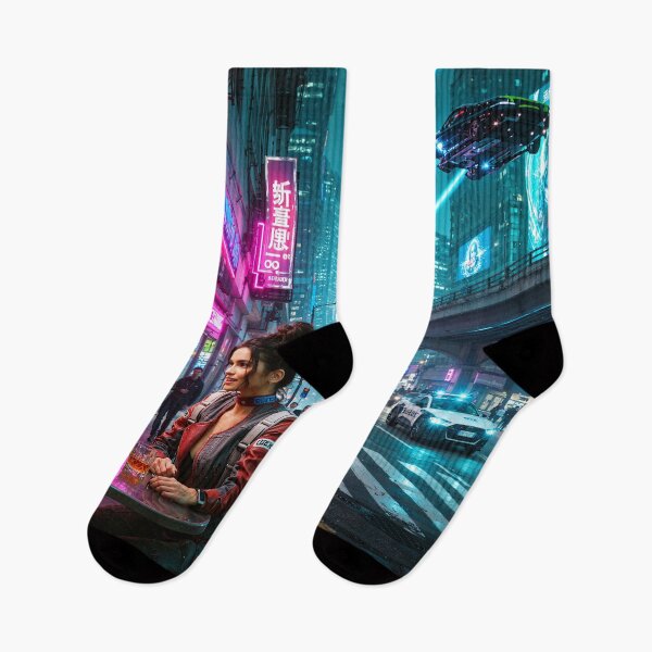 Item preview, Cyberpunk chat on the streets of Night City designed and sold by aykiradesigns.
