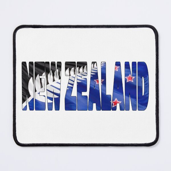 Item preview, NEW ZEALAND - Silver Fern Flag Flying in Wind Souvenir Sticker Shirt designed and sold by Adam Gormley.