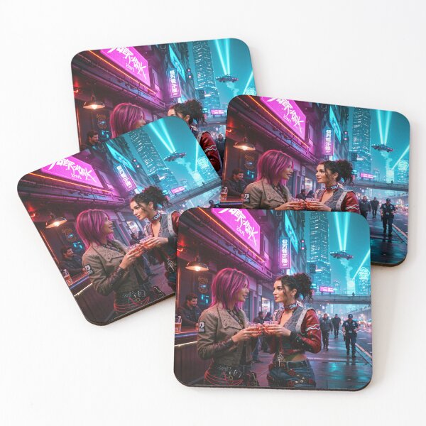 Item preview, Talking outside a bar in Night City designed and sold by aykiradesigns.
